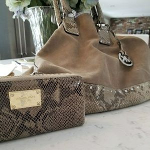 Rare Michael Kors Tote WITH matching wallet